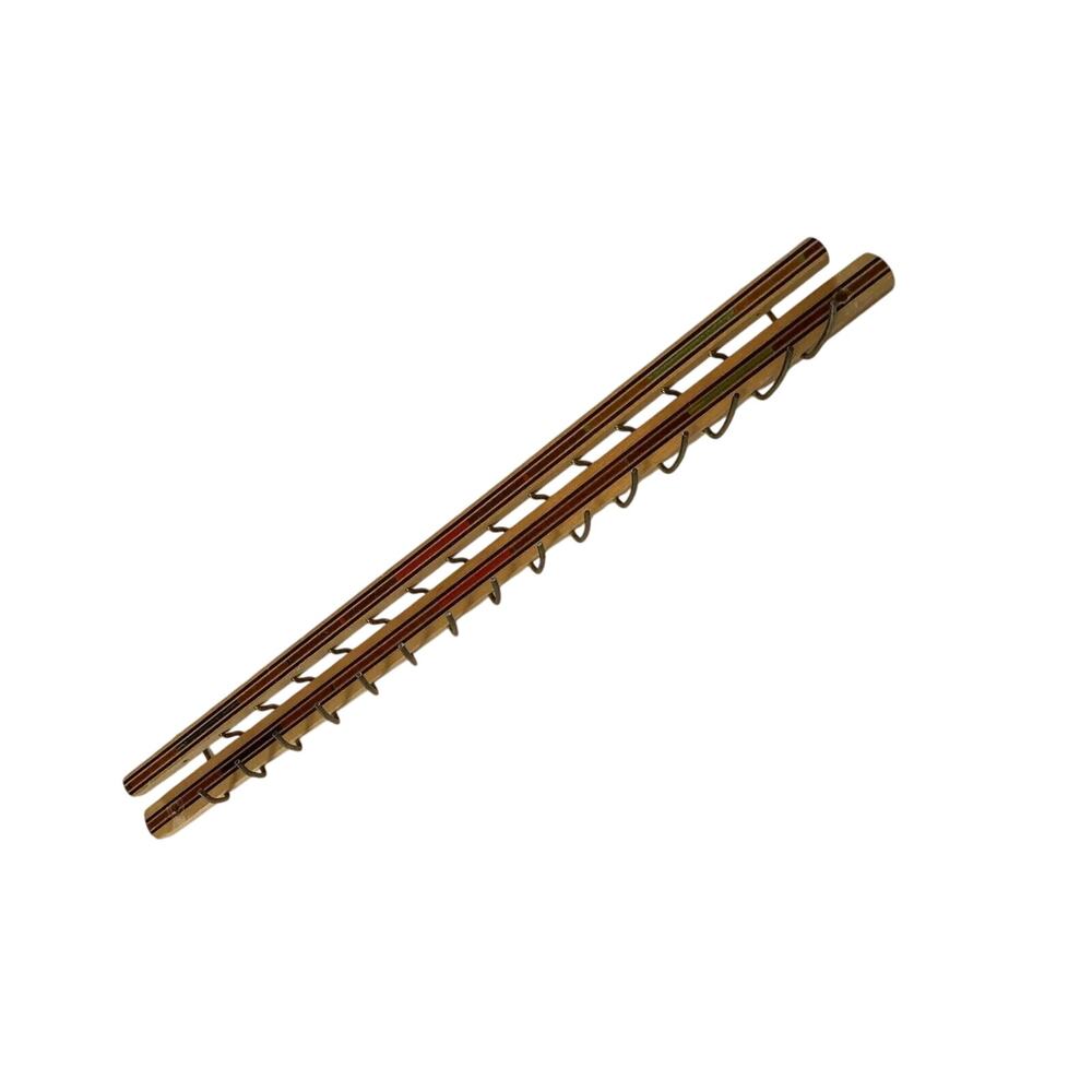vintage wall mounted tie rack